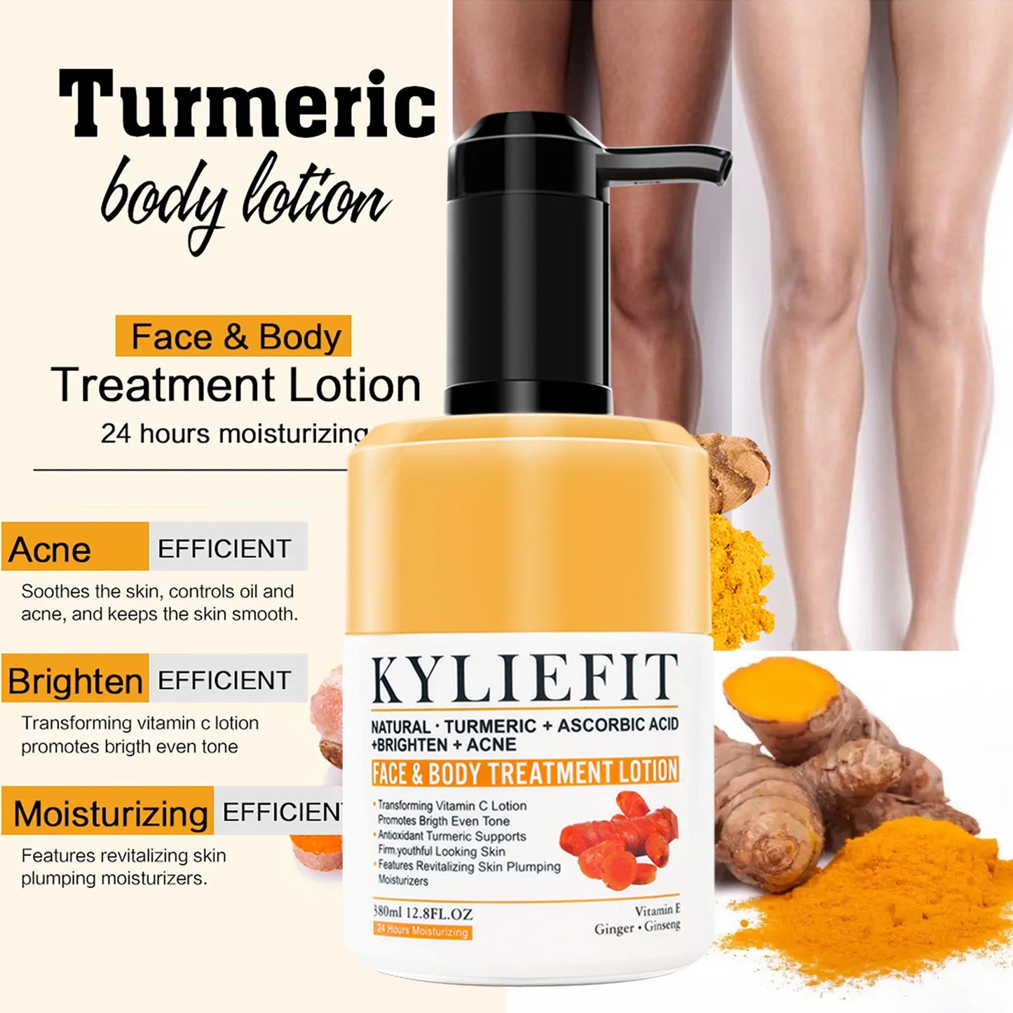 AILKE Organic Turmeric Skin Care Kit Brightening And Hydration