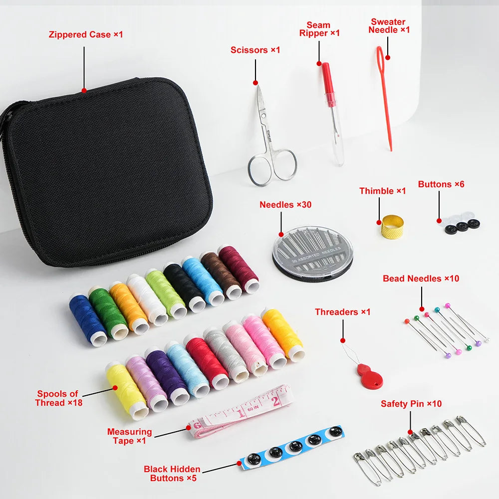 Portable Mini Sewing Kit For Travel And Everyday Repairs