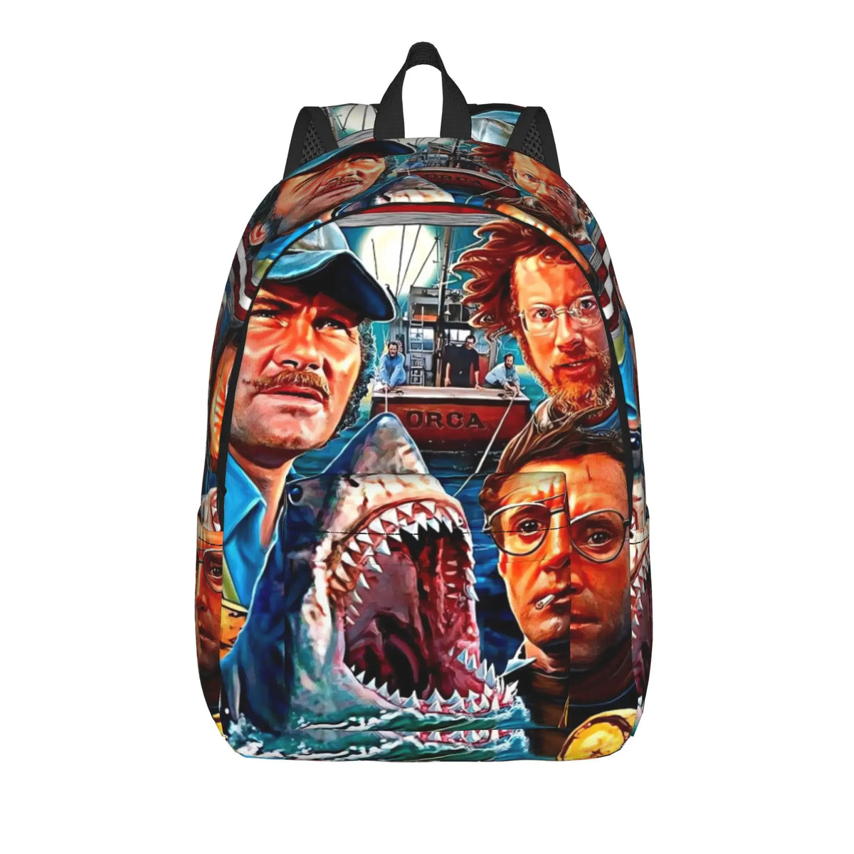 Jaw Shark Classic Film Amity Island Unisex Foldable Backpack