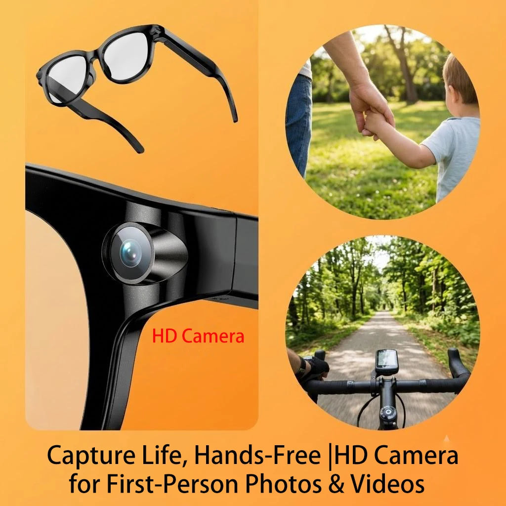 SENBONO AI Smart Glasses With 2MP 5MP 8MP Cameras 4K