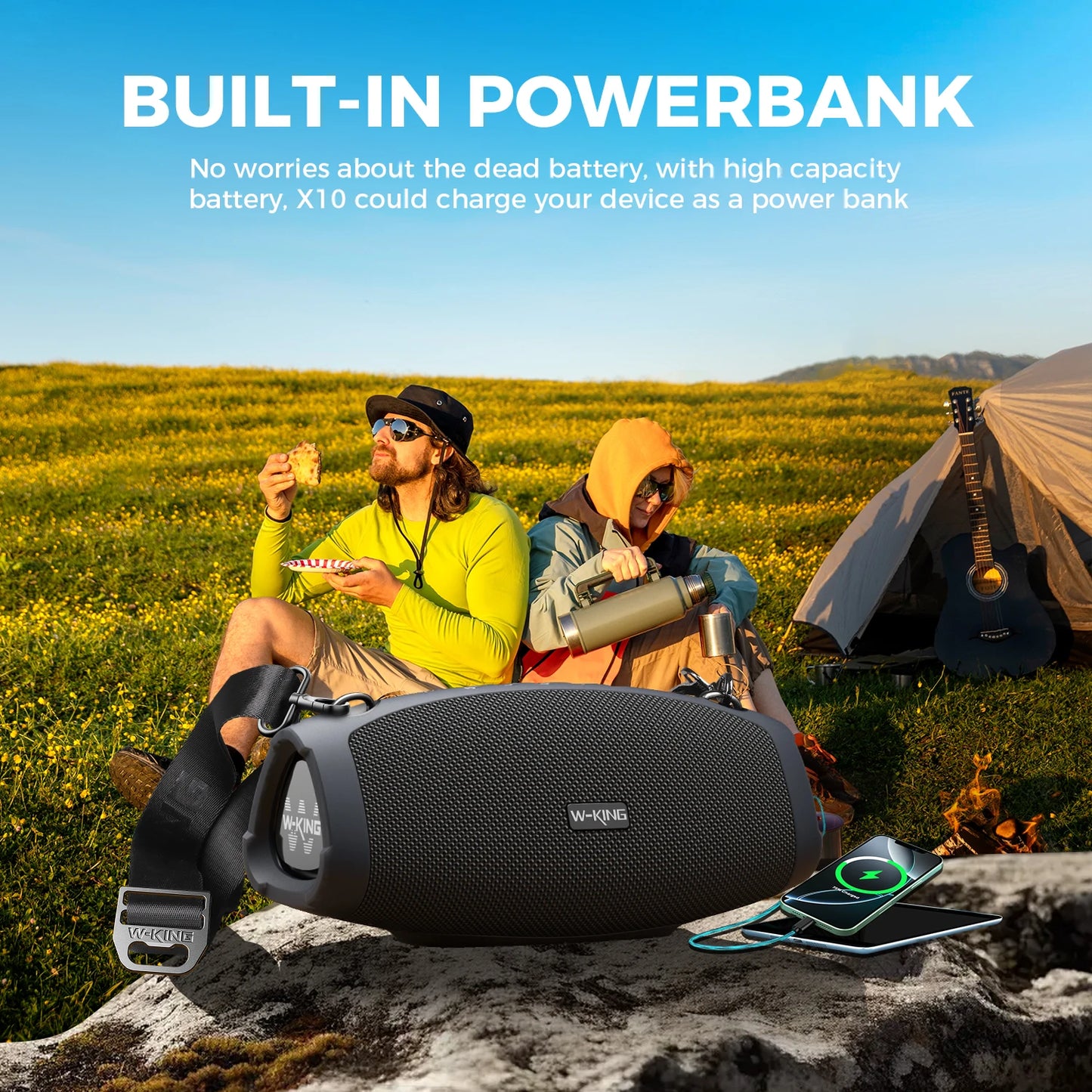 W-King X10 Bluetooth Speaker 120W Portable Party Speaker