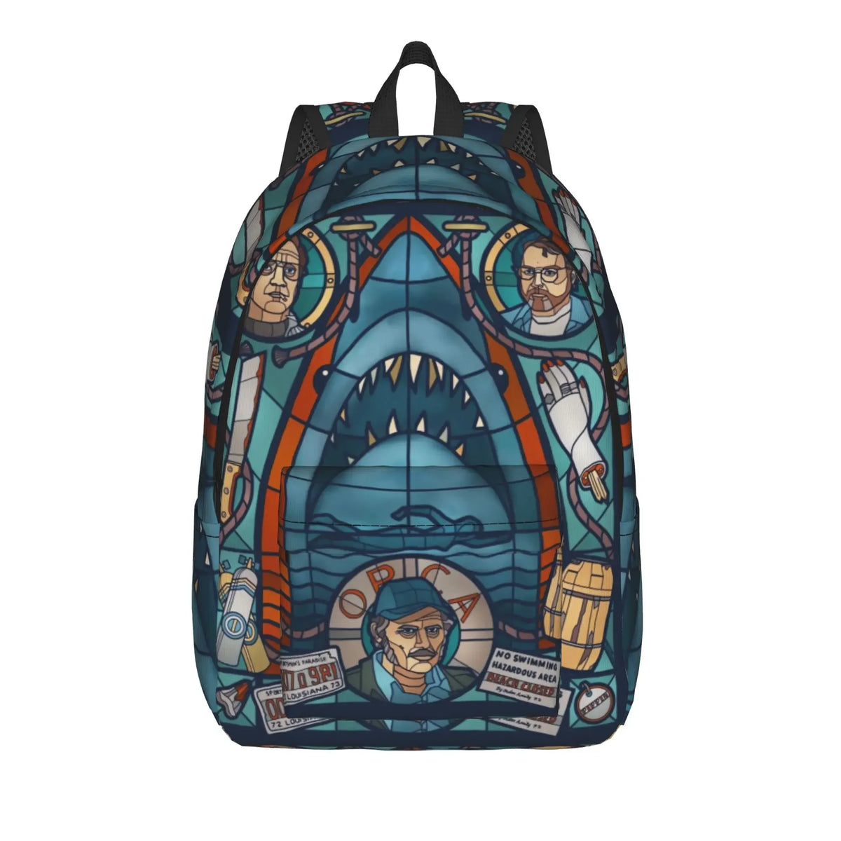 Jaw Shark Classic Film Amity Island Unisex Foldable Backpack