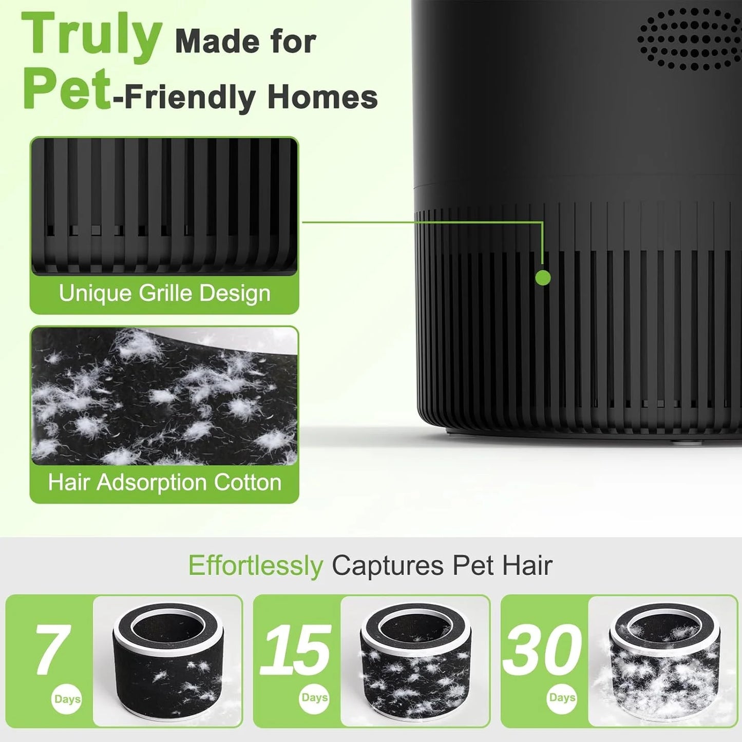 Chuboor Smart Air Purifier With App Control PM25 Monitor HEPA