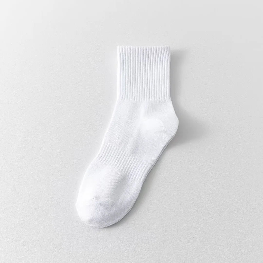 Cotton Unisex Mid Length Socks Japanese Style Summer