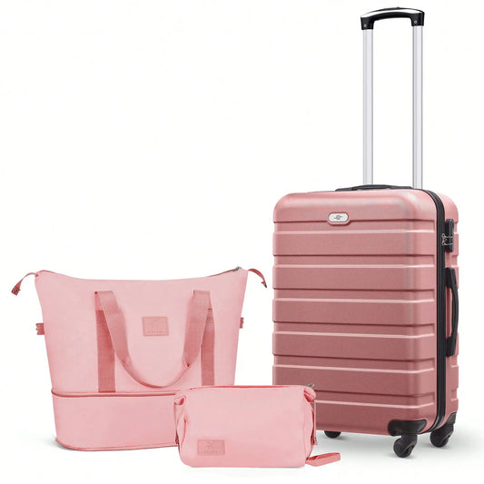 Carry-On Luggage Set 3-Piece Hardshell With Spinner Wheels