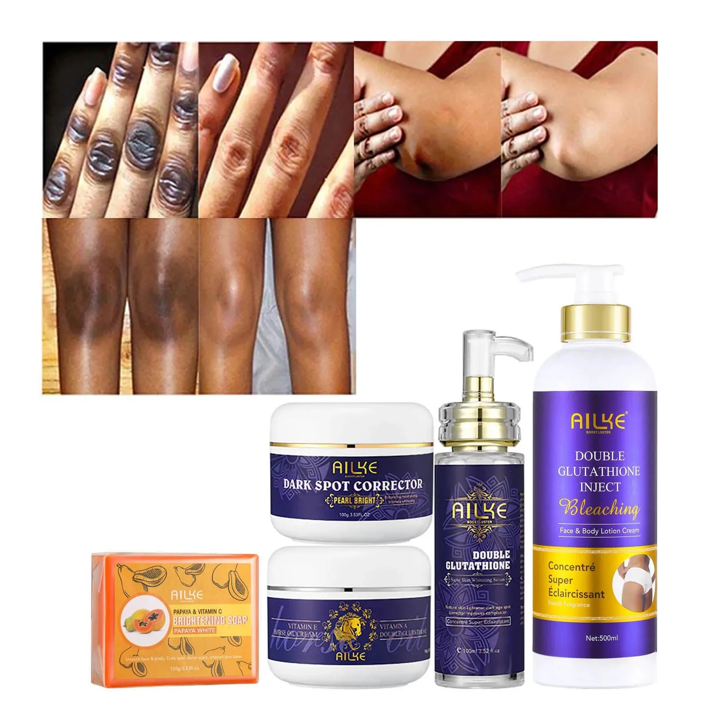 AILKE Glutathione Whitening Skin Care With Niacinamide