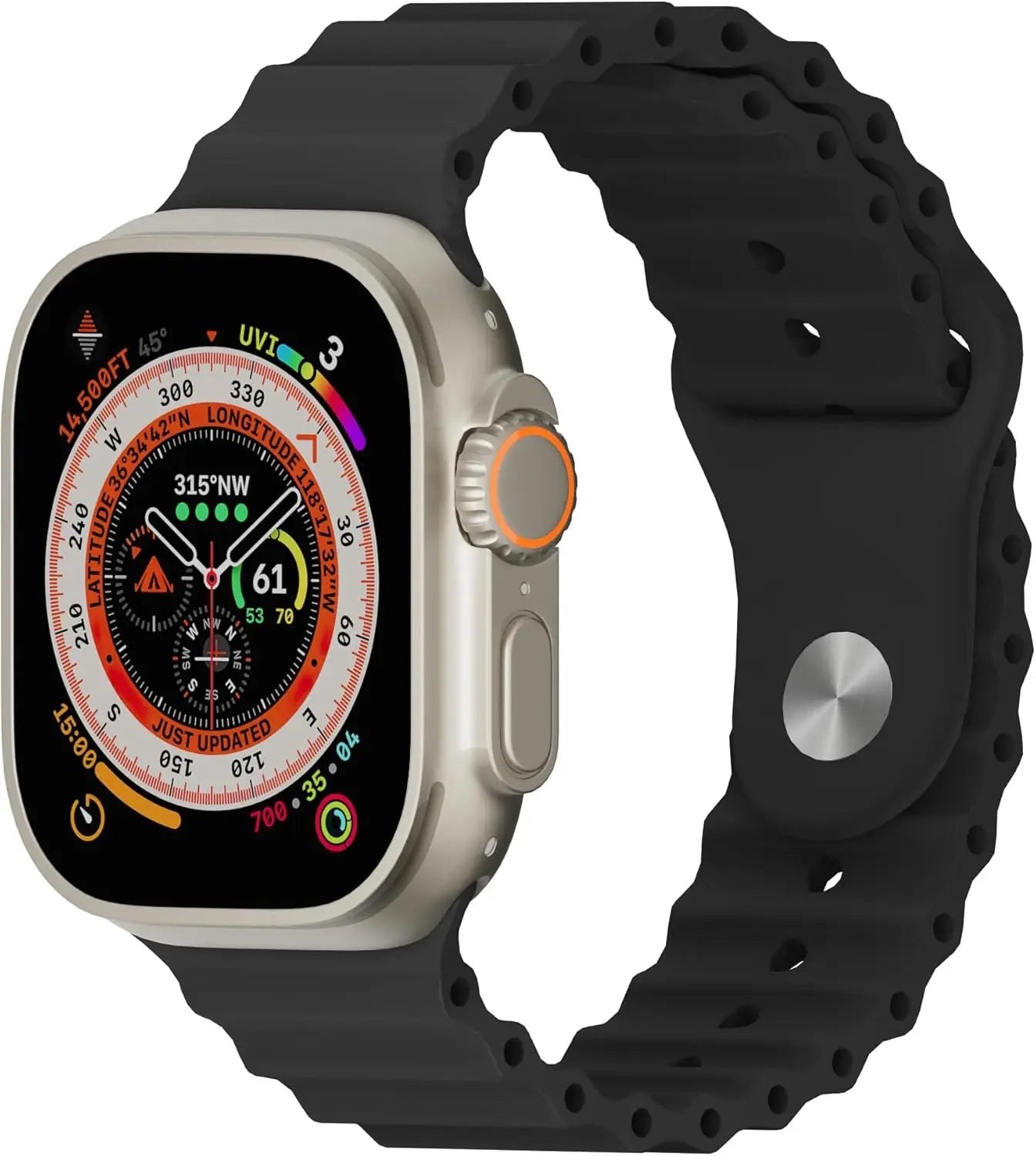 HiWear Smartwatch With Case 7 Bands, HD Touchscreen, Bluetooth Calling