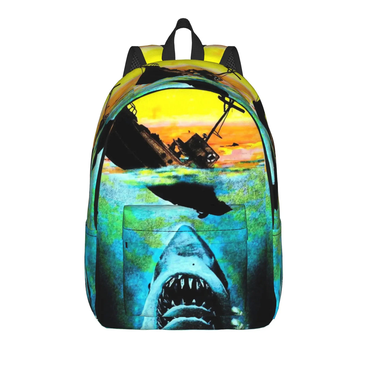 Jaw Shark Classic Film Amity Island Unisex Foldable Backpack