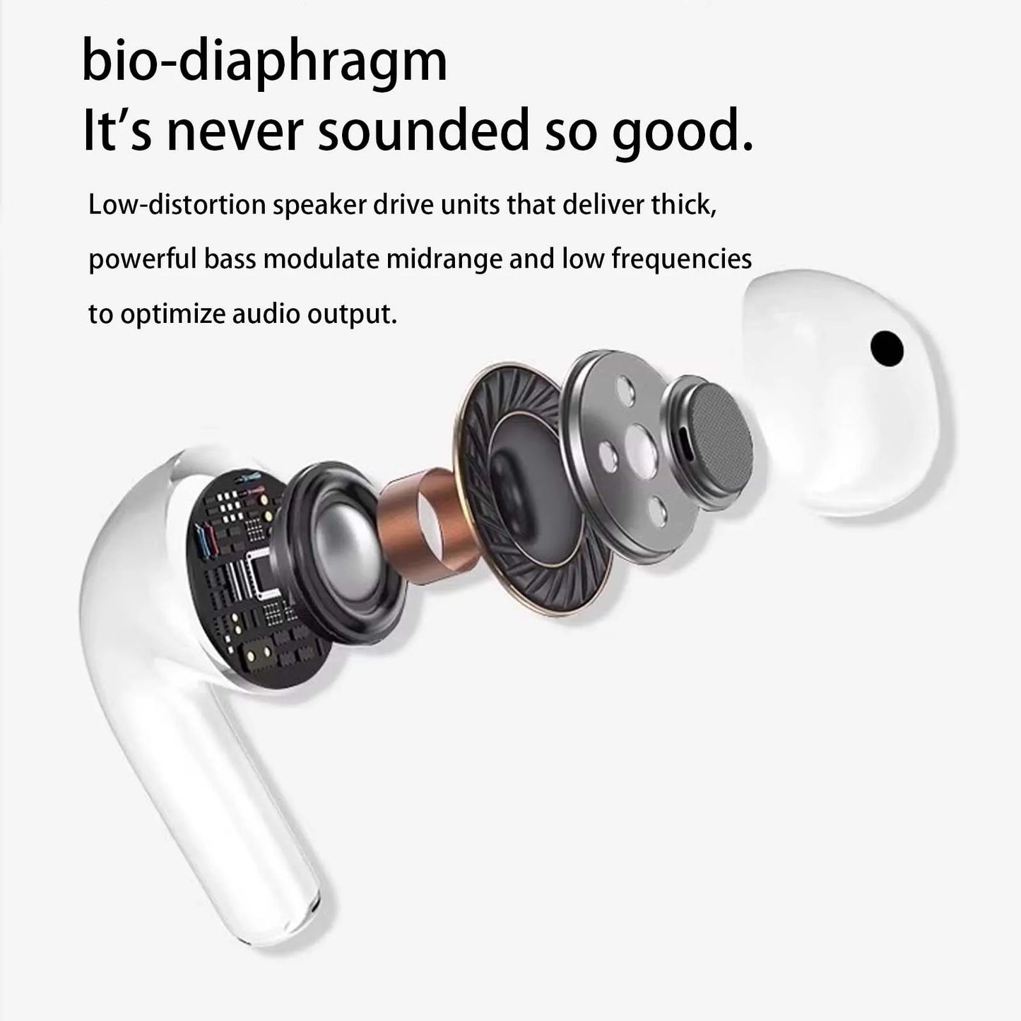 ZZLOVE Air Pro4 Wireless Earphones Bluetooth 5.3 Noise Canceling