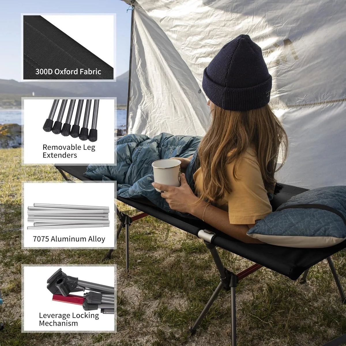 Naturehike Folding Camping Cot For Portable Outdoor Travel