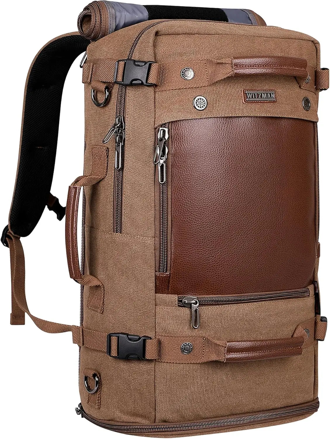 Travel Canvas Backpack Carry On Luggage With Shoe Compartment