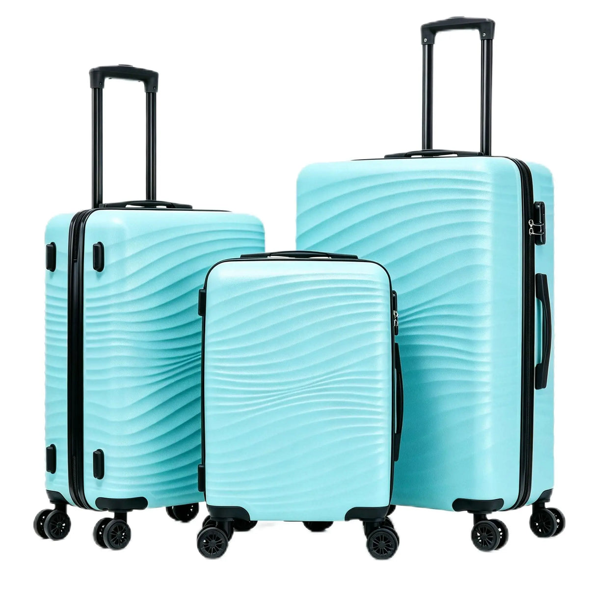 ABS Hardshell Luggage Set With Spinner Wheels And TSA Lock