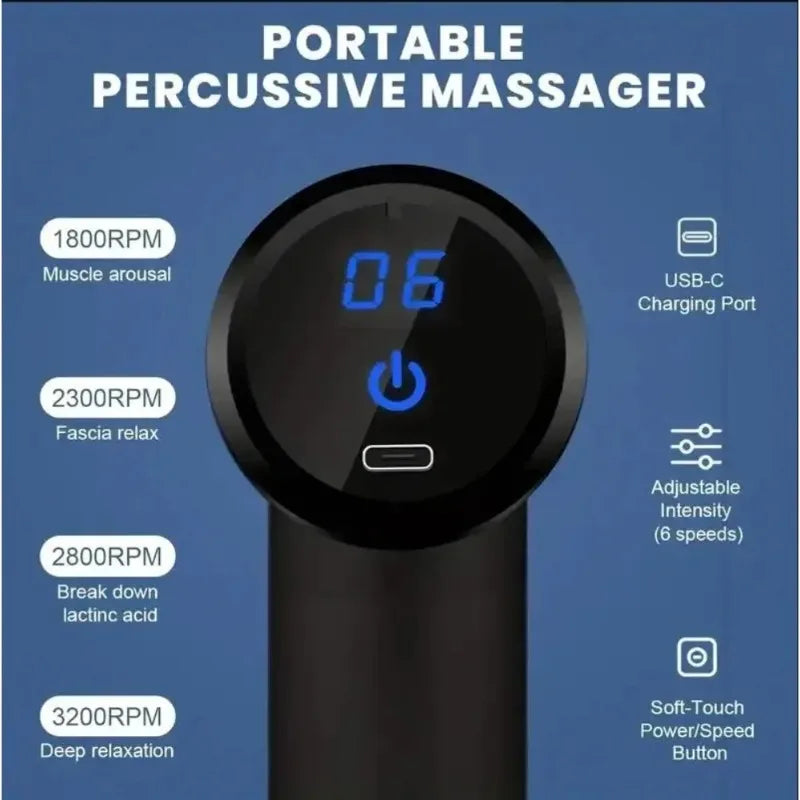 Diamri Percussion Mini Massage Gun Portable Handheld Massager For Relaxation