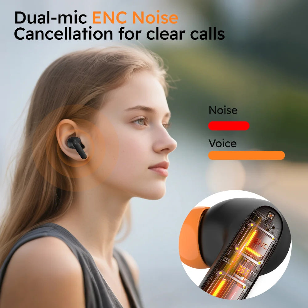Firsting TWS Wireless Earbuds BT 5.4 Low Latency Game Headset