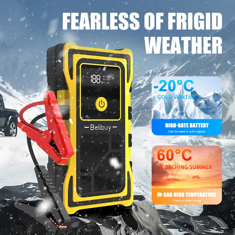 Portable Jump Starter 7000A Peak Current Bidirectional Fast Charge