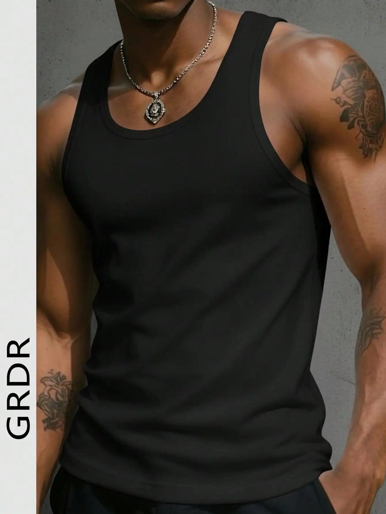 Men's Slim Fit Tank Top U Neck Sleeveless Tee Summer