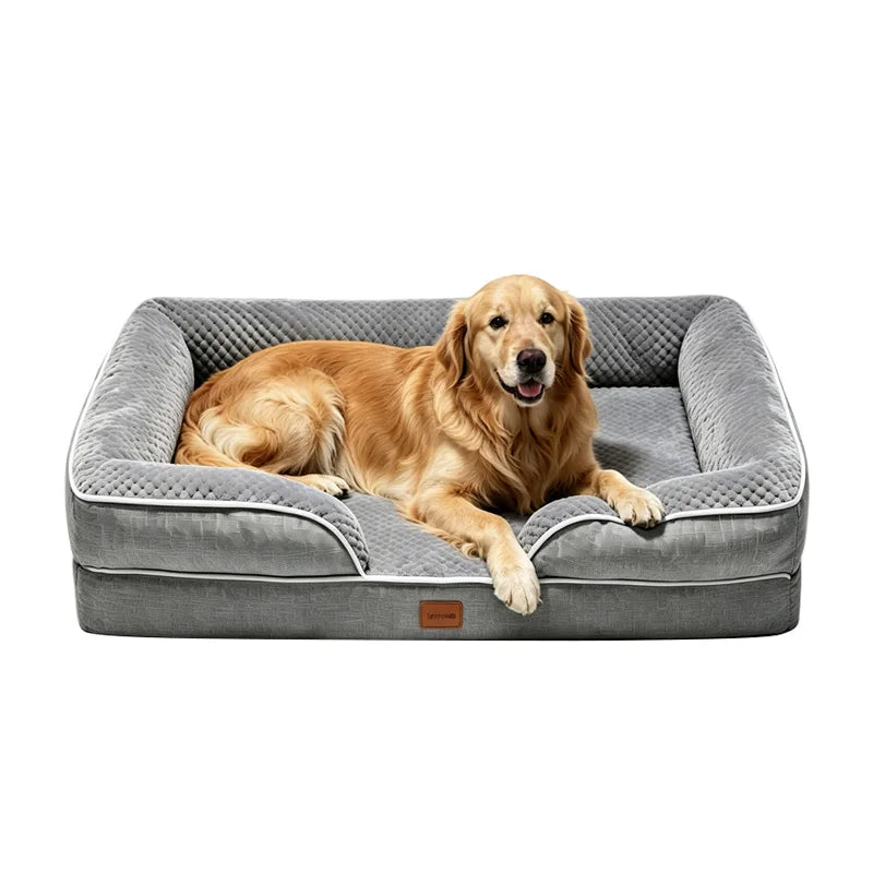 Orthopedic Memory Foam Dog Bed With Washable Waterproof Cover