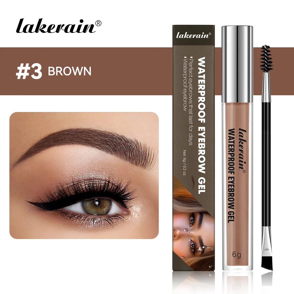 Lakerain Waterproof Eyebrow Gel Highly Pigmented Long Lasting