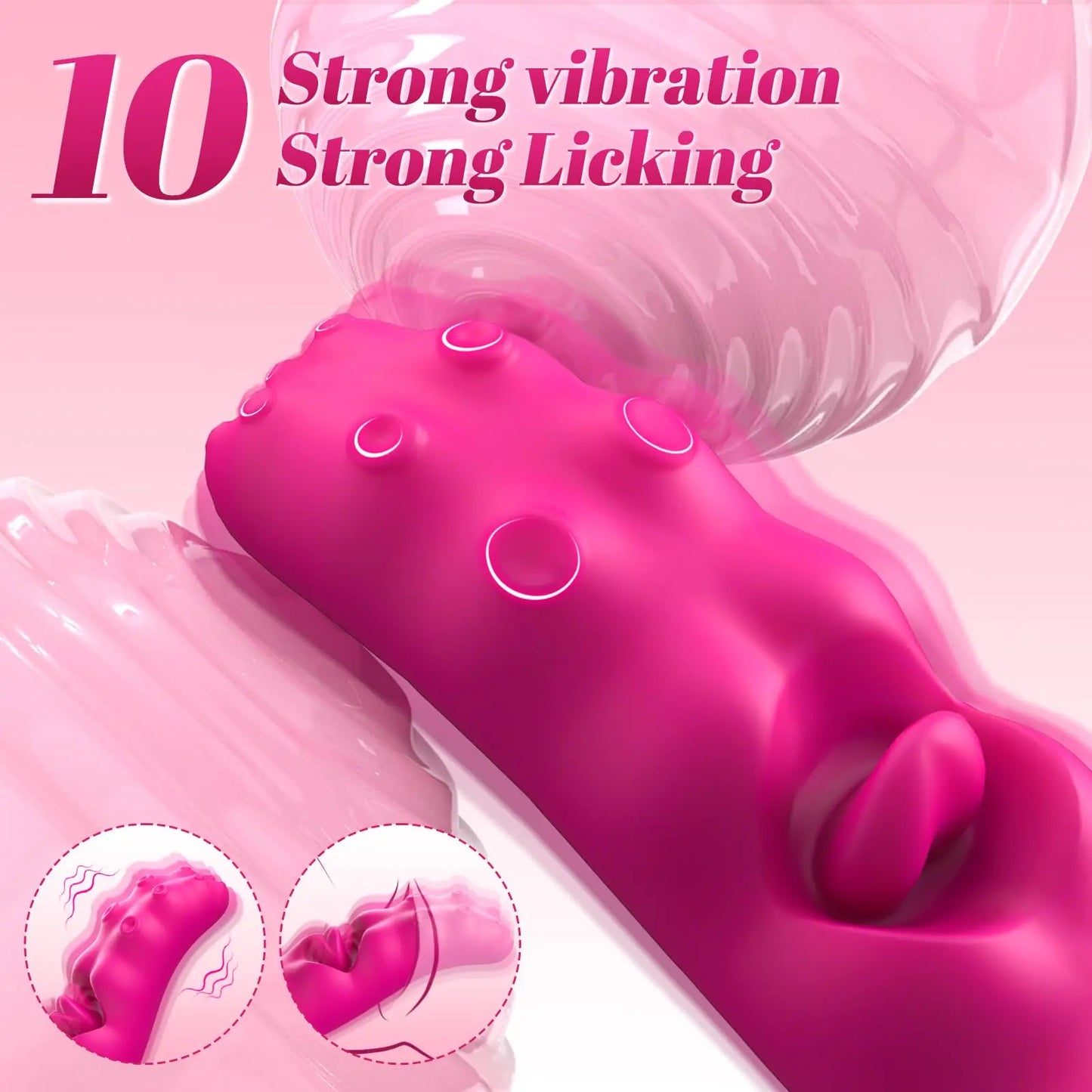 SENSIVO 3 In 1 Tongue Licking Vibrator For Women Stimulator