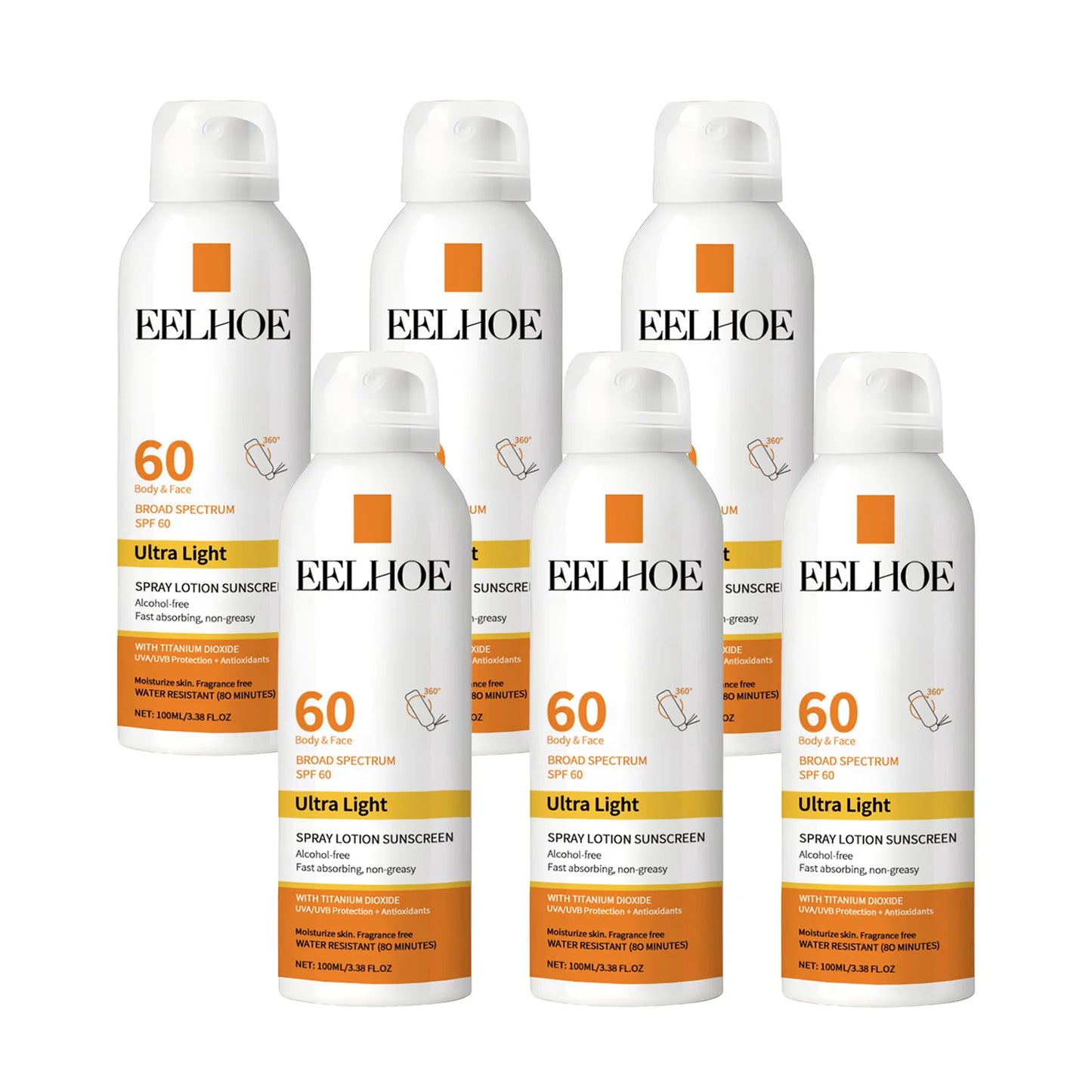 Eelhoe Vitamin E Sunscreen Spray Long Lasting Moisturizing Shield