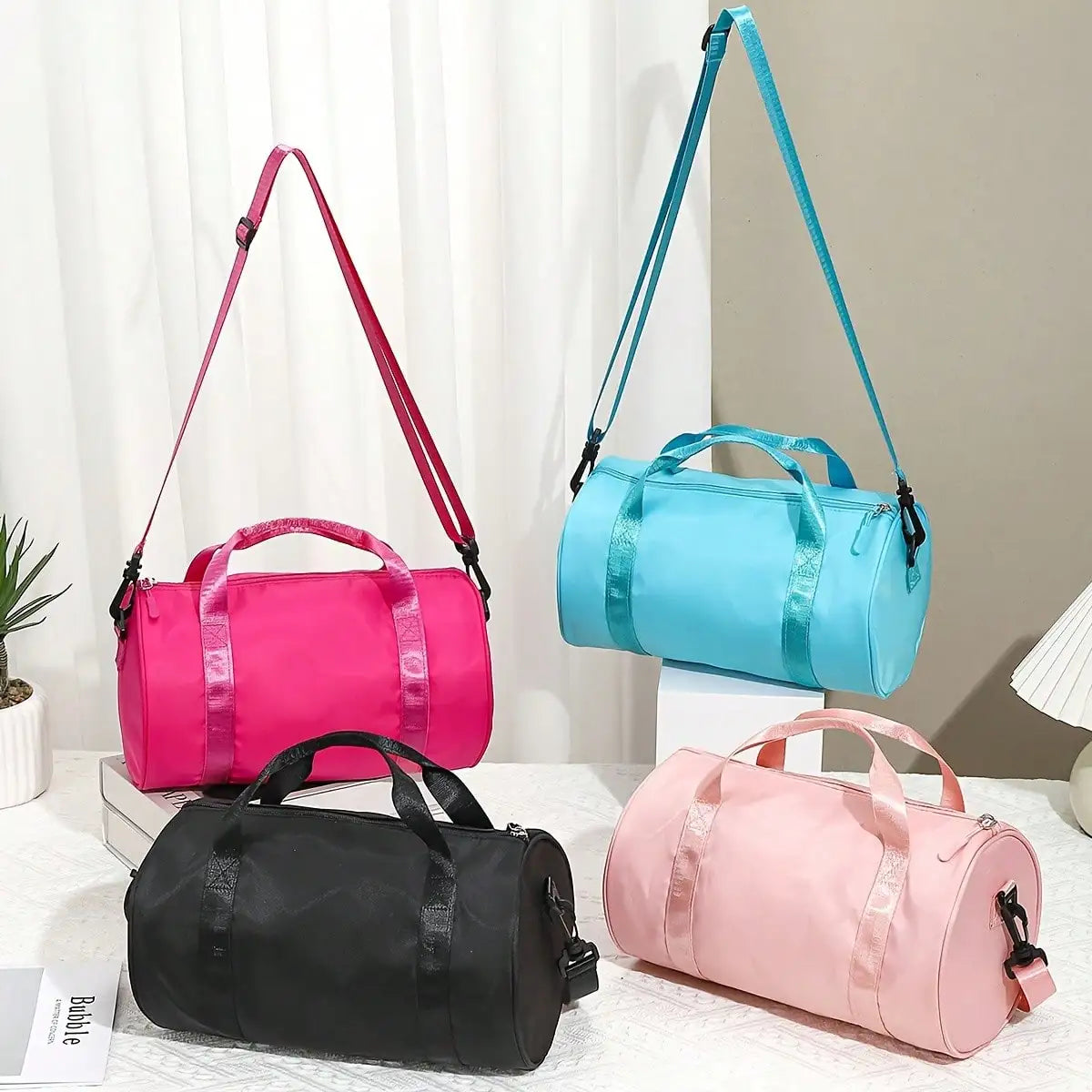 Mini Gym Bag Lightweight Barrel Duffle Crossbody For Travel Fitness