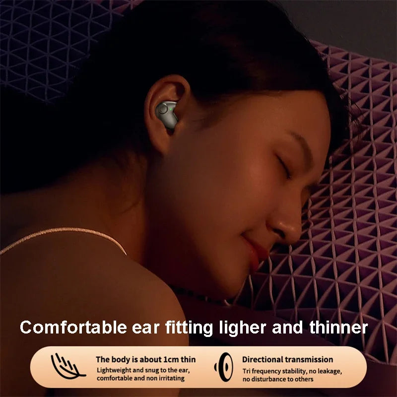 SHUKE Invisible Sleep Earphones Bluetooth 5.3 Noise Canceling Earbuds