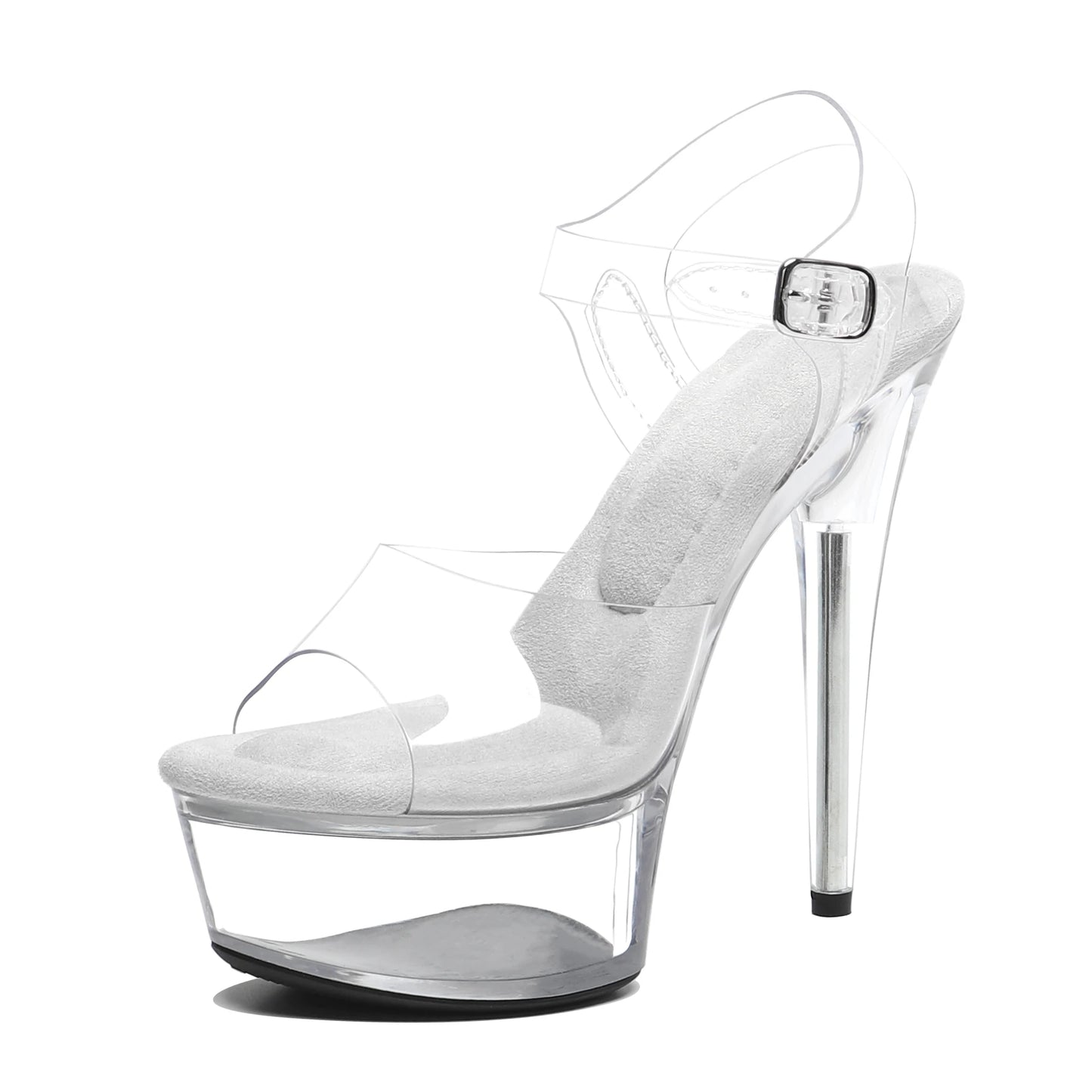 Wuxin H&P Women's Stripper Platform Heels Ankle Strap Stiletto Sandals