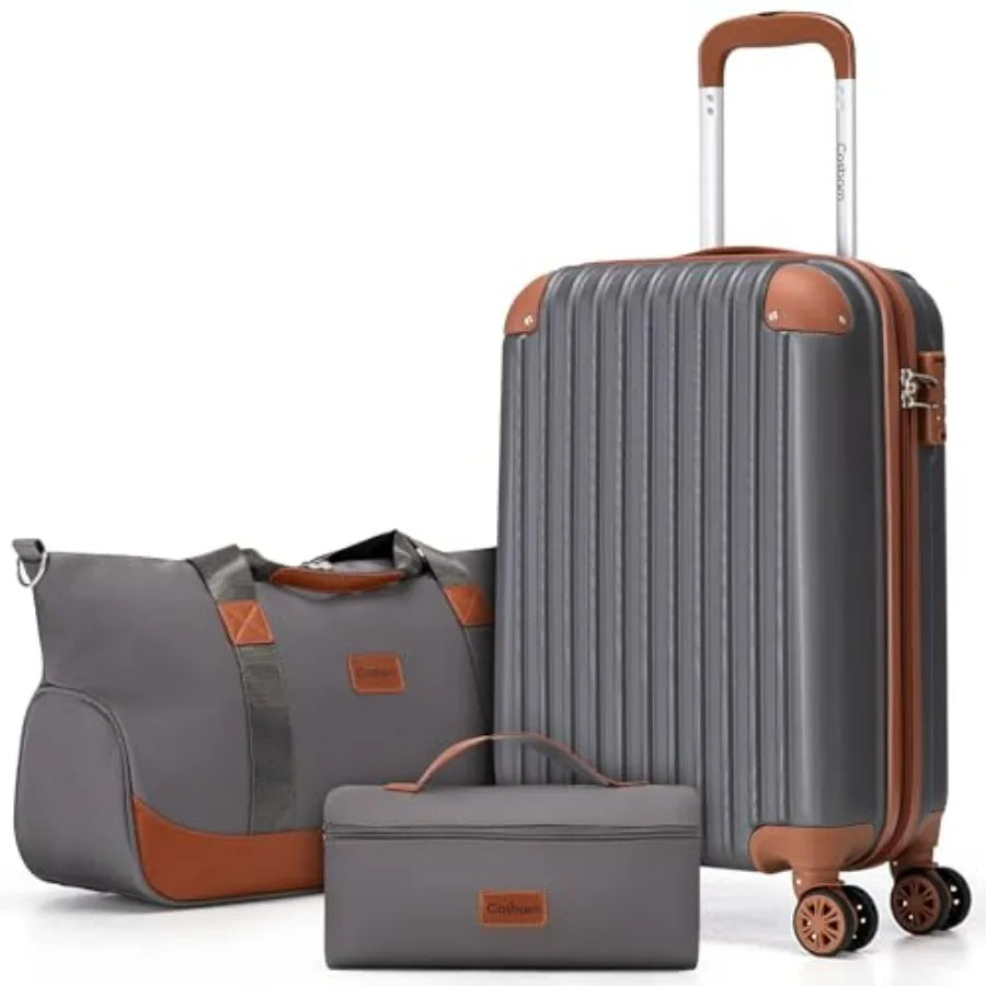 Carry On Luggage Set 3-Piece With Wheels And TSA Lock