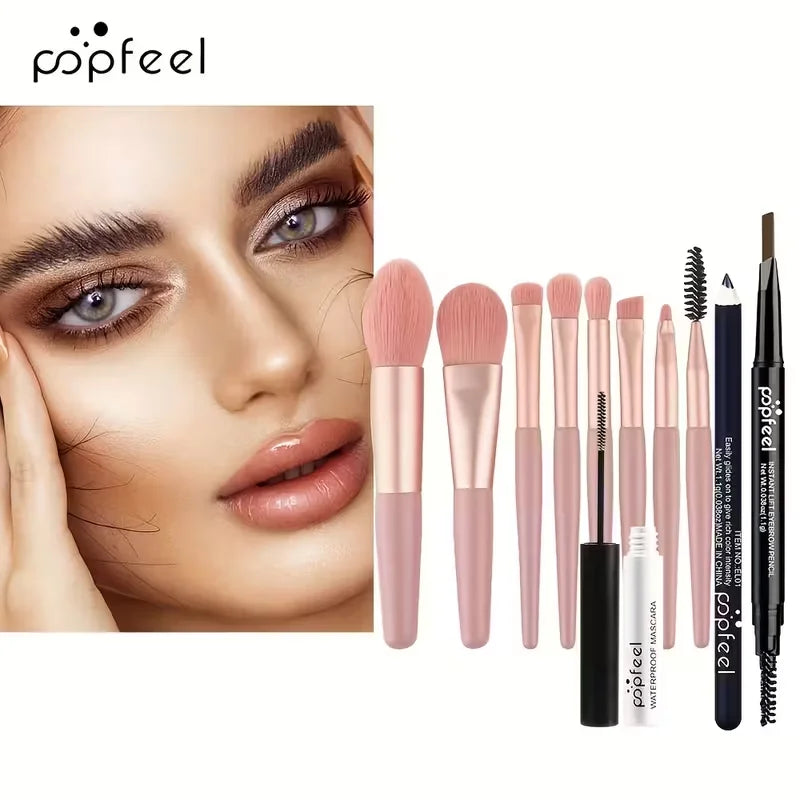 Christmas Eyeshadow Palette Makeup Kit With Mascara Eyeliner And Brushes