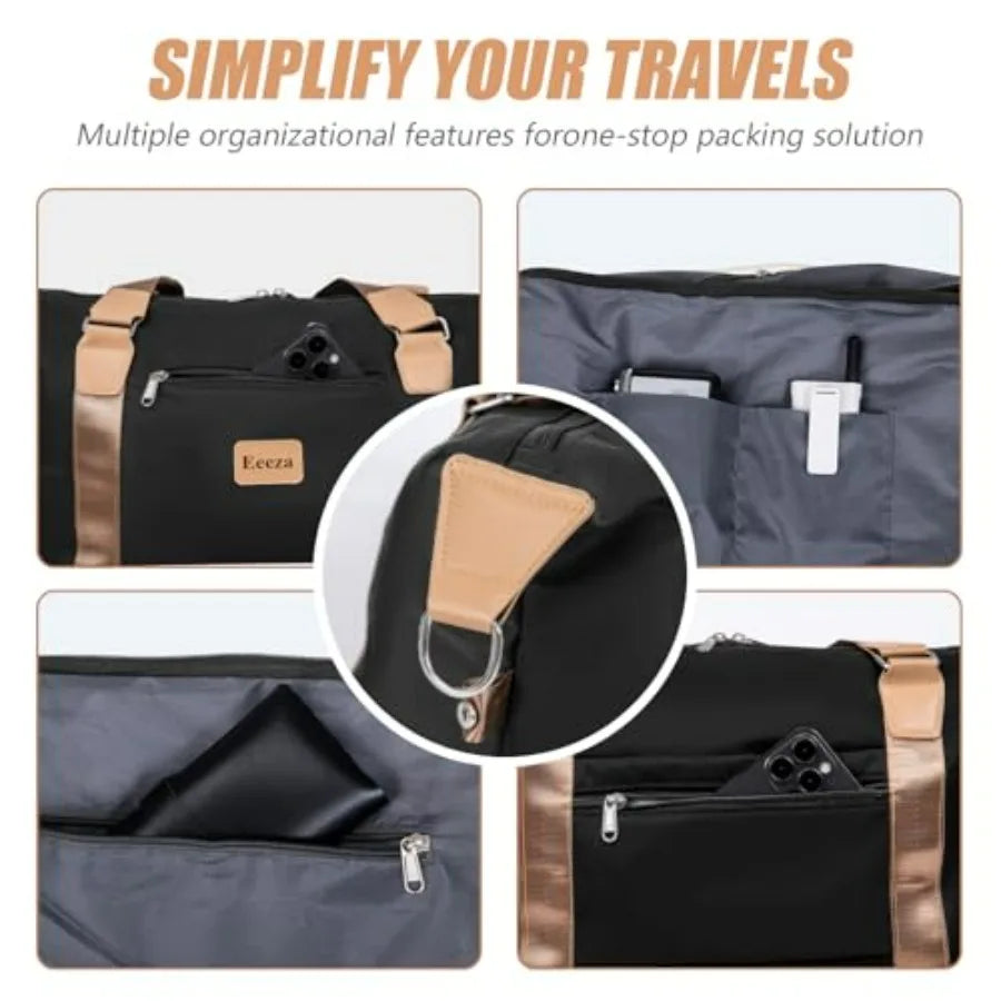 3-Piece ABS Luggage Set With Spinner Wheels And TSA Lock