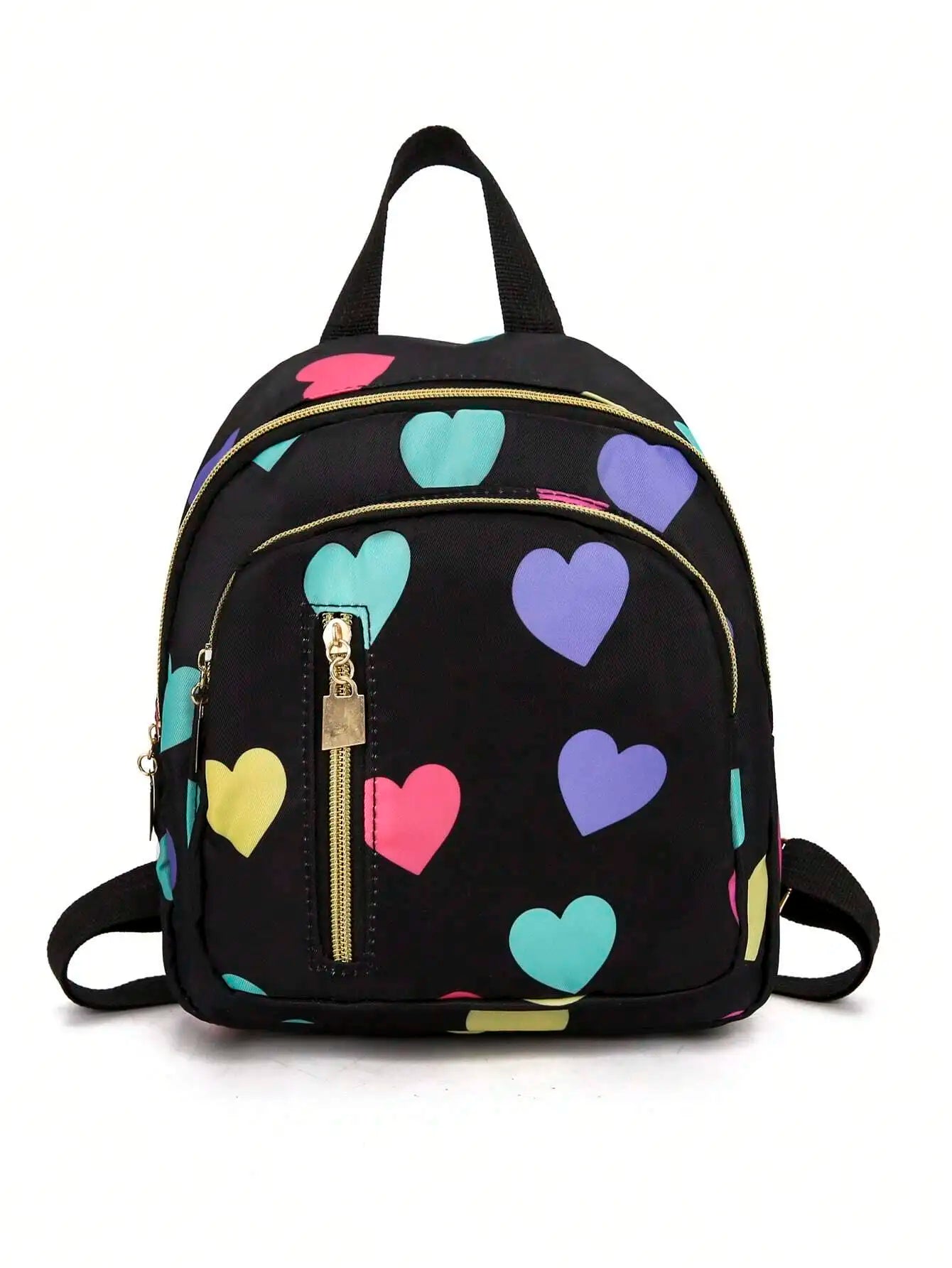 Nylon Women's Black Backpack With Laptop Compartment Casual Everyday