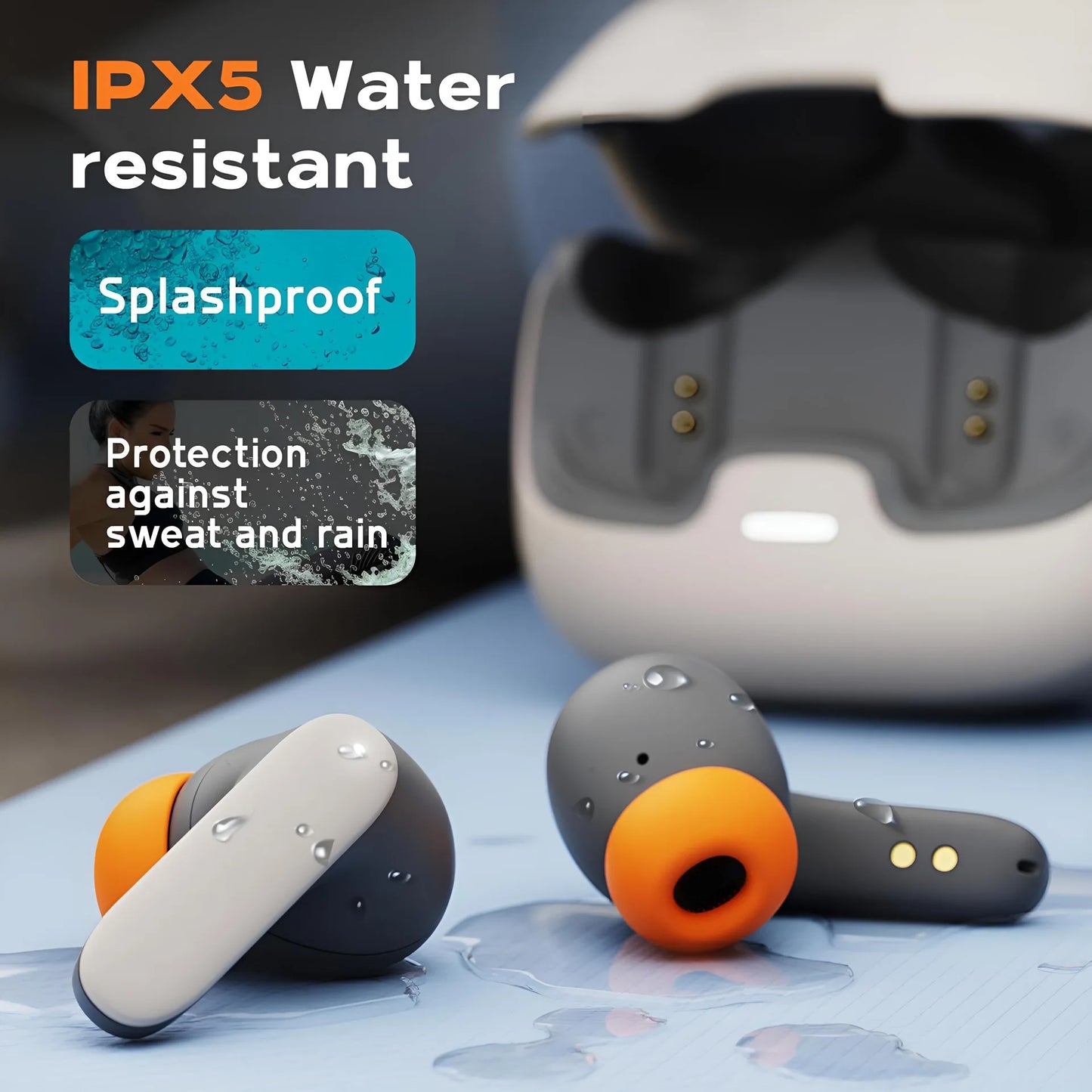 Firsting TWS Wireless Earbuds BT 5.4 Low Latency Game Headset