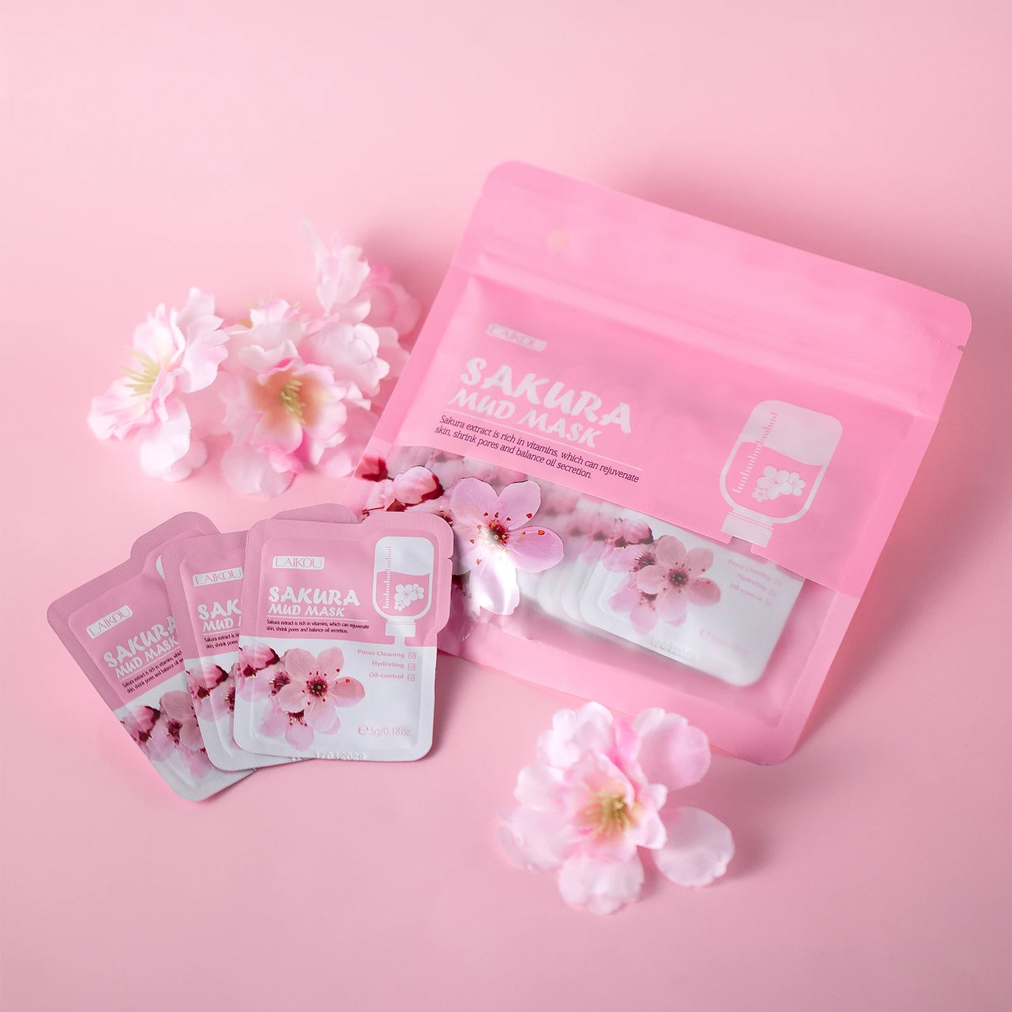LAIKOU Japan Sakura Skincare Set Moisturizing Anti Aging Kit