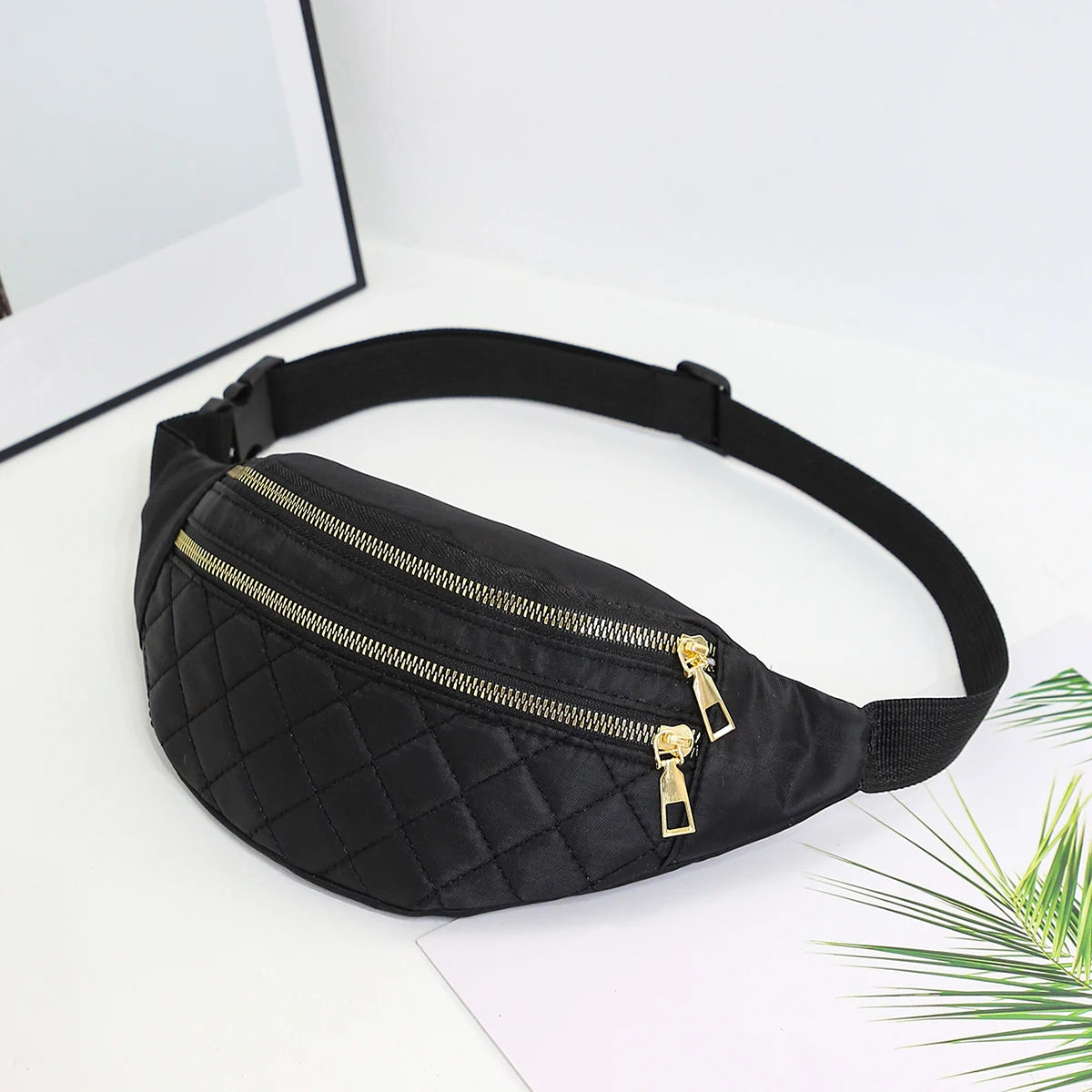 Nylon Waist Bag Fanny Pack For Women Belt Bag Crossbody