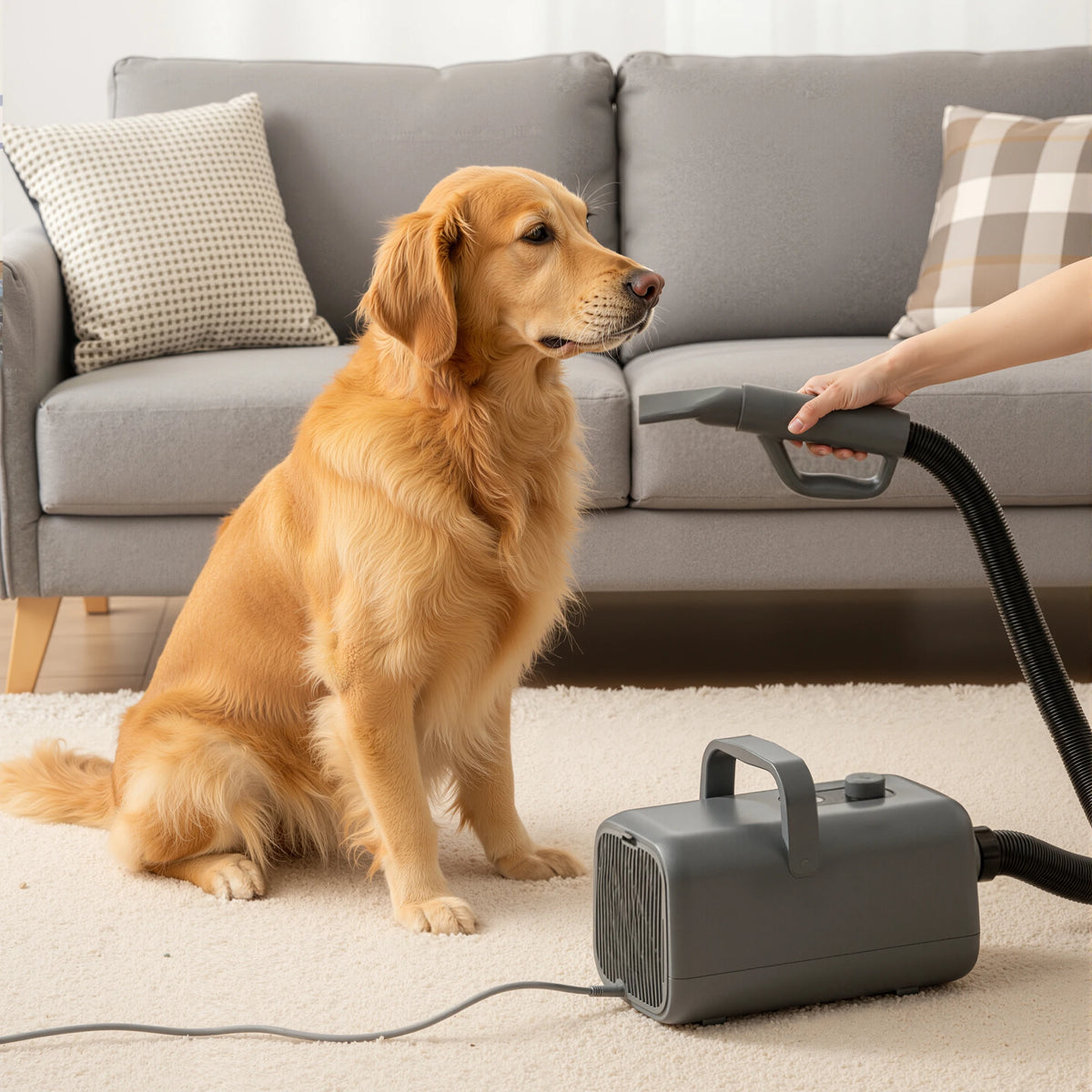 JHK Pet Grooming Vacuum Blow Dryer Kit With Adjustable Heat