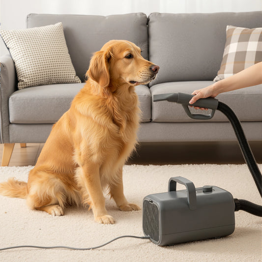 JHK Pet Grooming Vacuum Blow Dryer Kit With Adjustable Heat