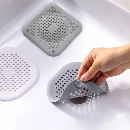 Silicone Suction Cup Sink Strainer And Shower Hair Catcher Screen