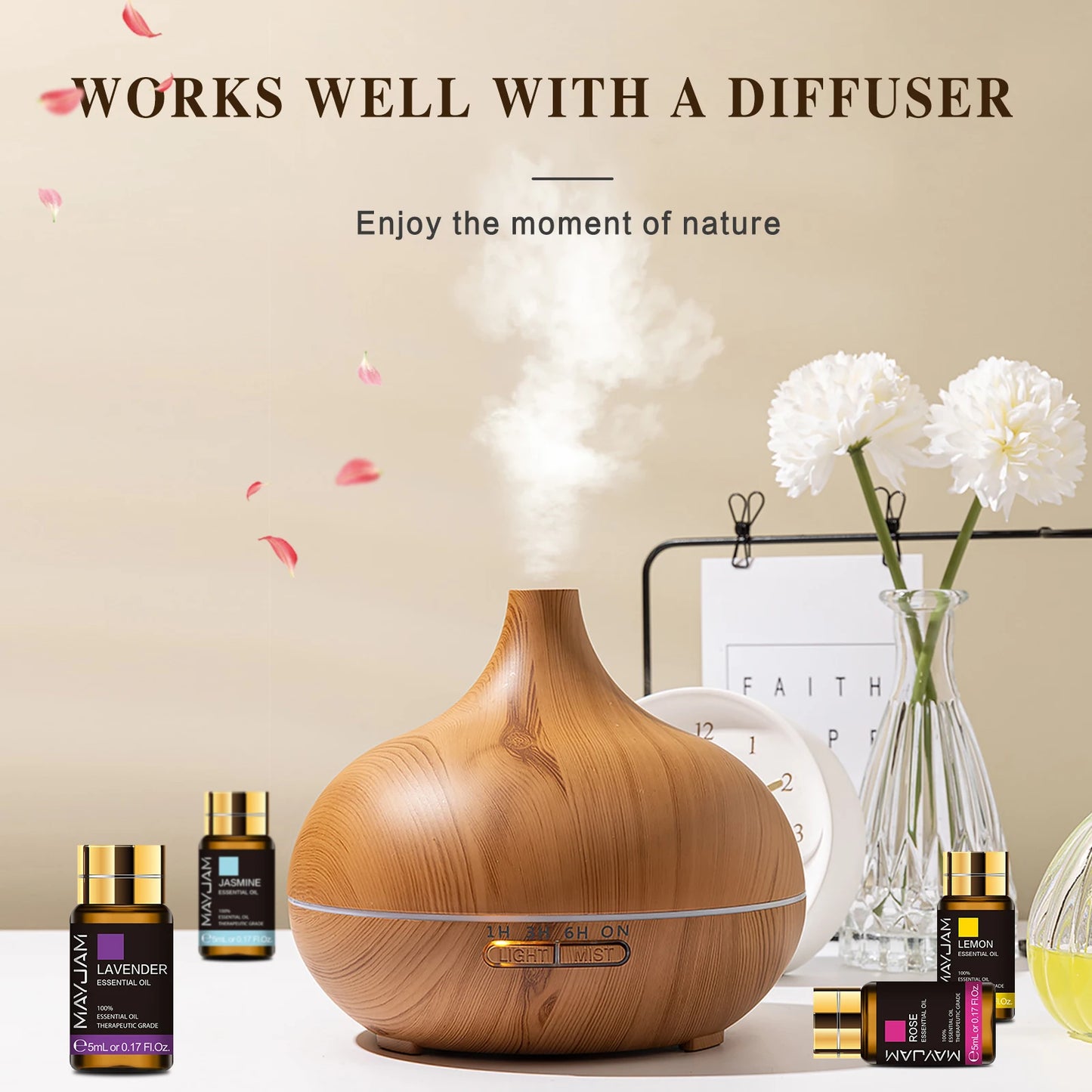 MAYJAM 35 Piece Essential Oil Set For Humidifiers And Diffusers