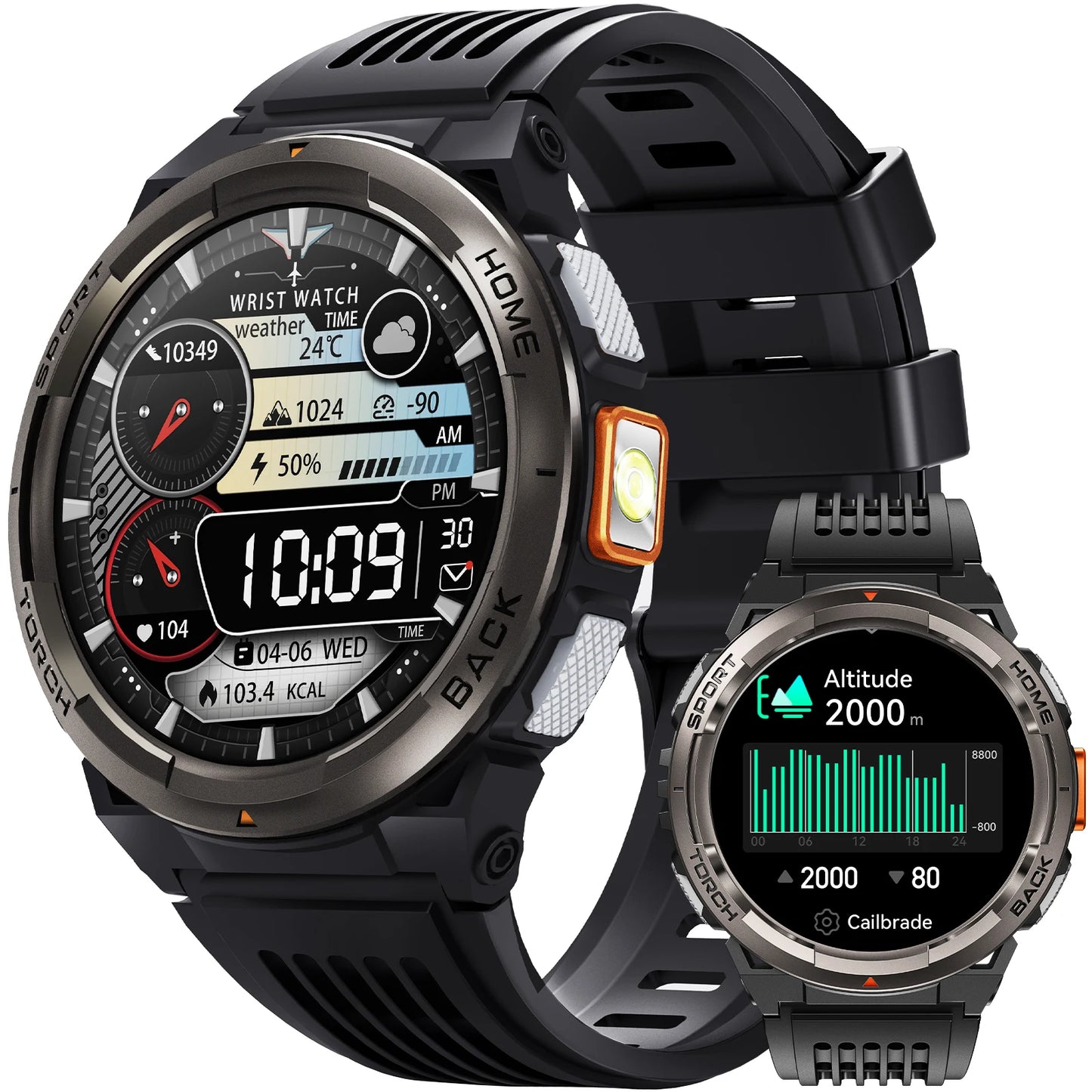 EIGIIS KE5 Smart Watch 3ATM Waterproof With Compass