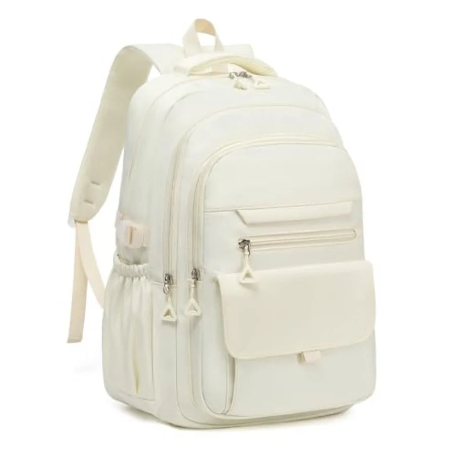 PVC School Backpack For Teens Laptop Bag Travel Solid Design