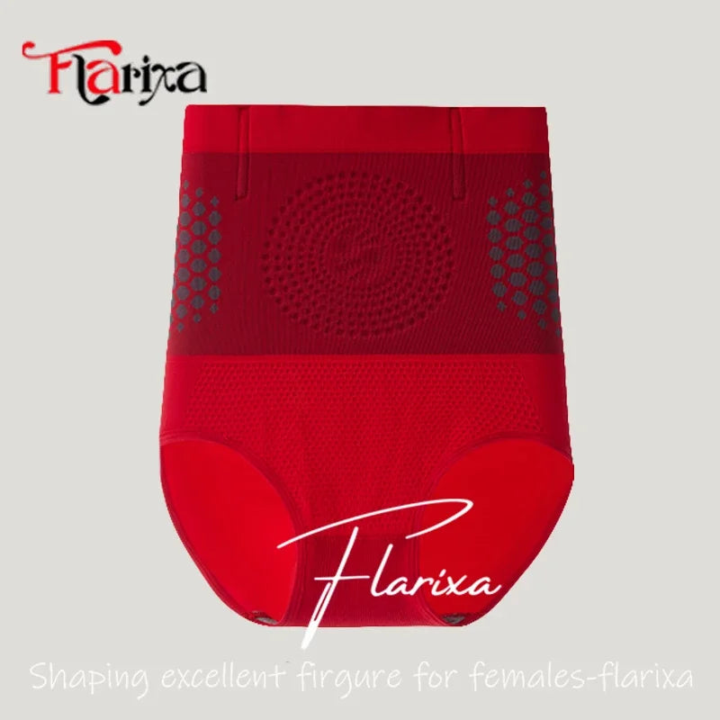 Flarixa Tummy Control High Waist Seamless Panties For Women