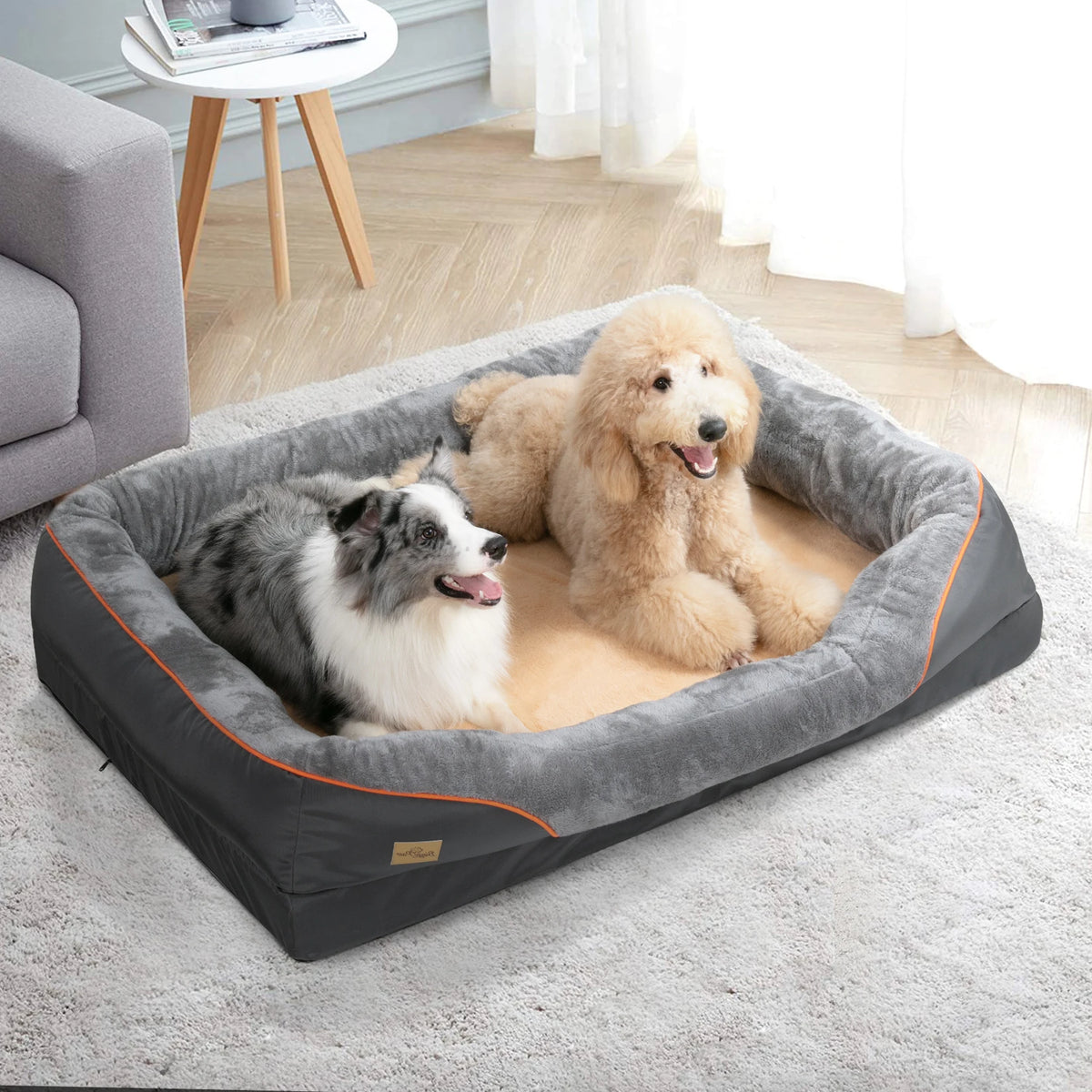 BINGOPAW Comfortable Waterproof Dog Bed With Removable Washable Cover