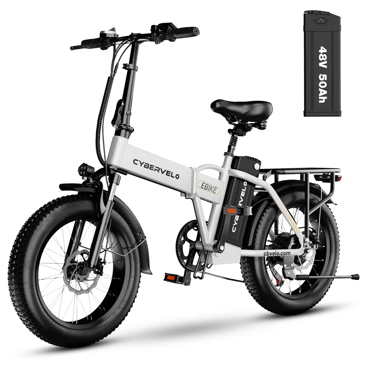 LIONLAND EK4 Folding Electric Bike 960Wh 30 MPH 80-Mile Range