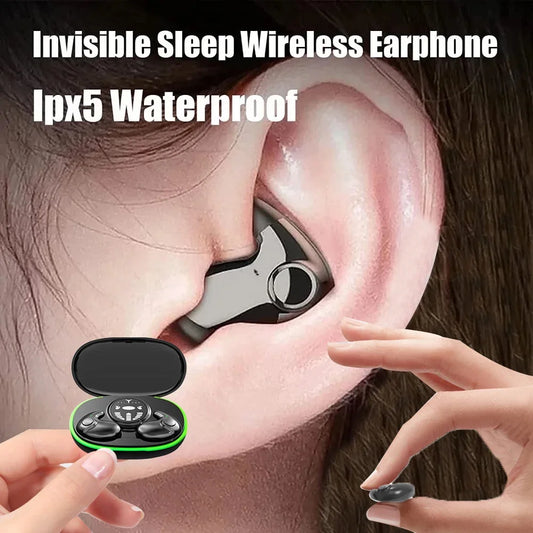 SHUKE Invisible Sleep Earphones Bluetooth 5.3 Noise Canceling Earbuds