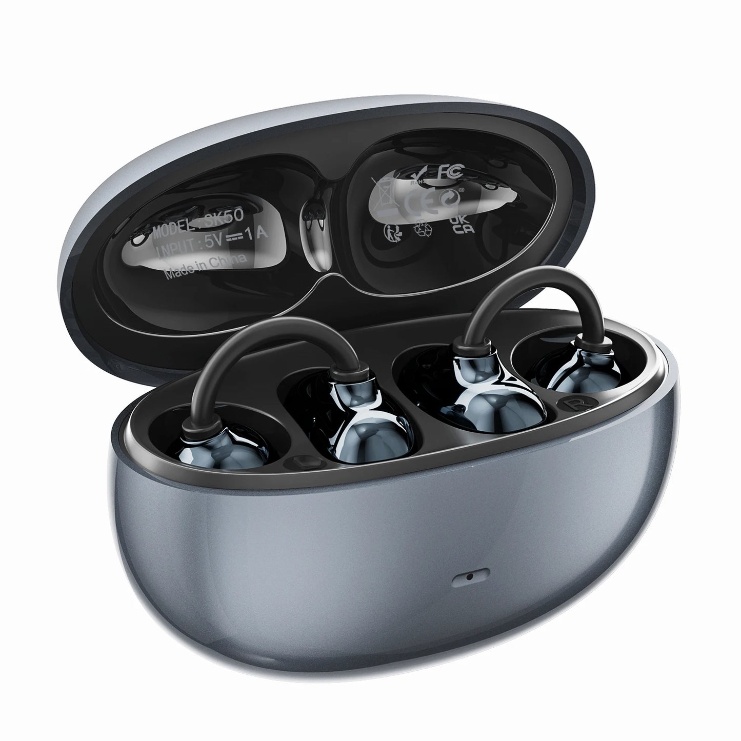 SHUKE Open Ear Clip Wireless Bluetooth Headphones With Microphone