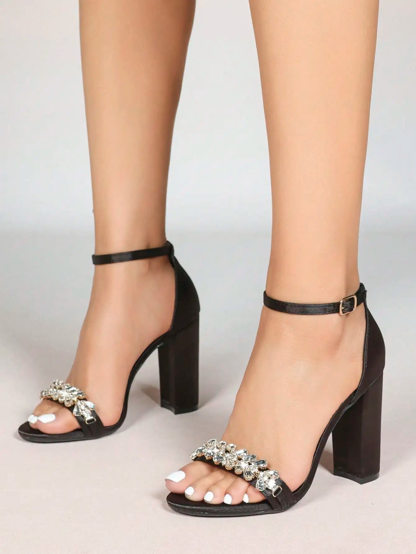 Women's Strappy High Heel Sandals Roman Block Heel