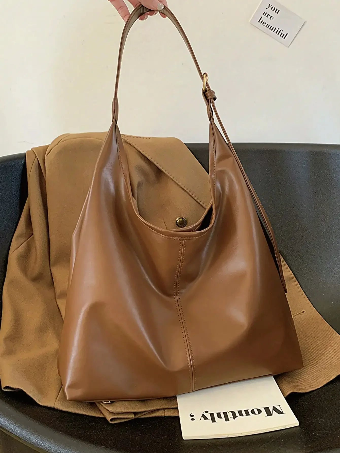 Denim Large Capacity Crossbody Bag For Women Multifunctional Tote