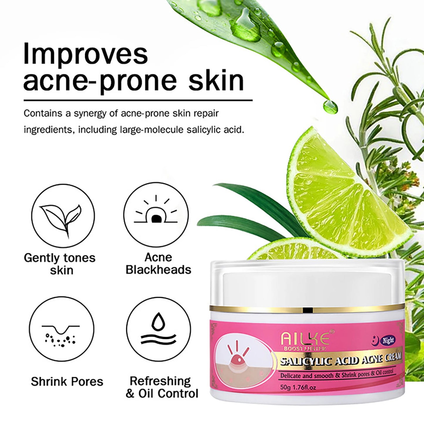 AILKE Organic AHA Skin Brightening Set Whitening Lotion