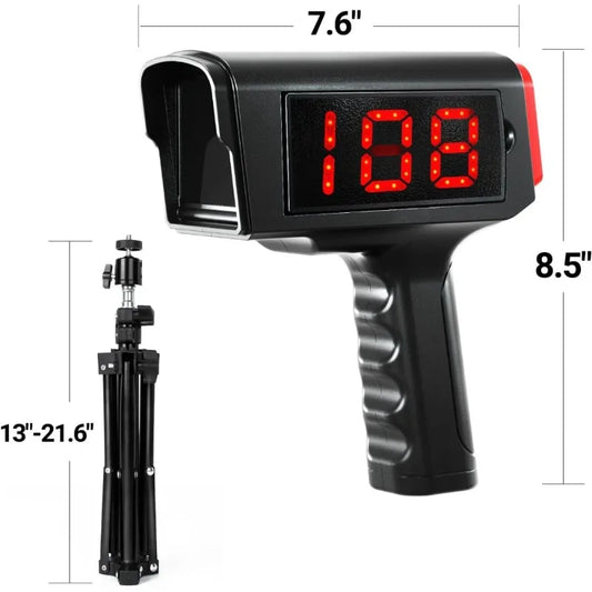 Baseball Radar Gun With Tripod LED Display And Speed Sensor