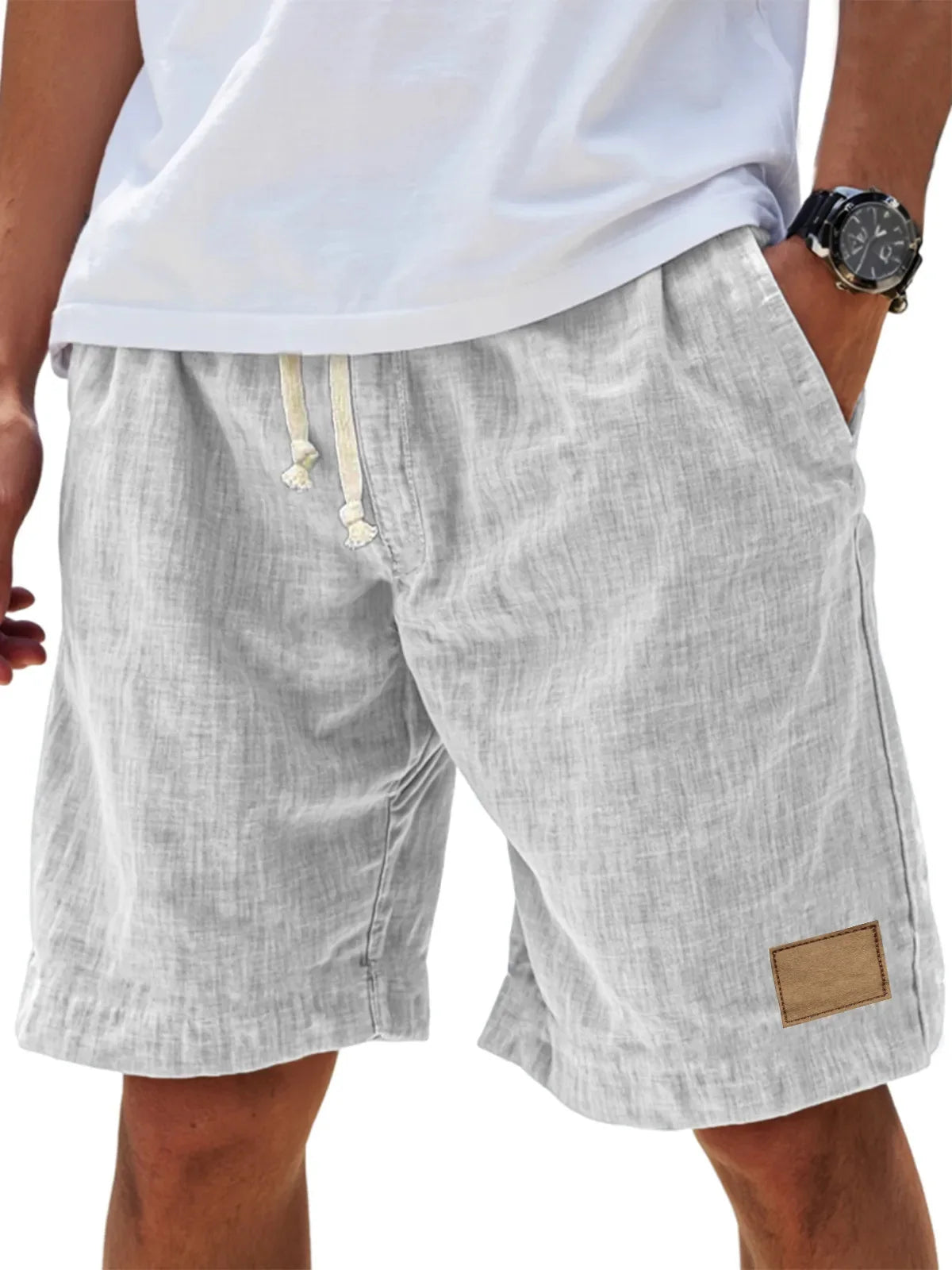 Premium Mens Casual Ice Silk Shorts For Daily Wear